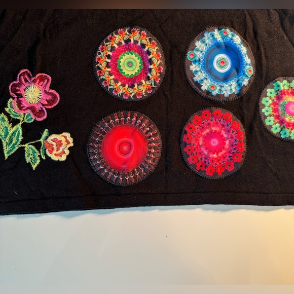 Desigual black dress with design Sz. Med - Picture 7 of 10